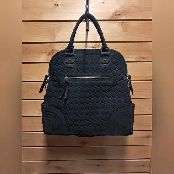 Vera Bradley Handbags - Vera Bradley Black Quilted Satchel